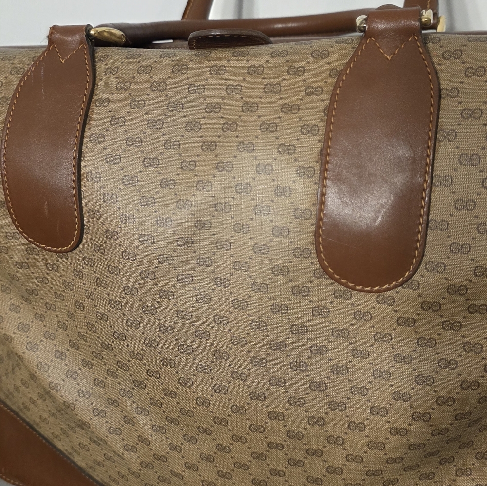 Gucci Brown Monogram Travel Bag